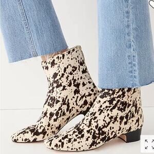 J. Crew Roxie Spotted Italian Calf Fur Boots NWOB